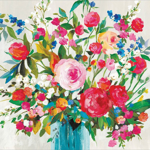 Woodmansterne In Bloom Colourful Bouquet Birthday Card - Old Railway Line Garden Centre