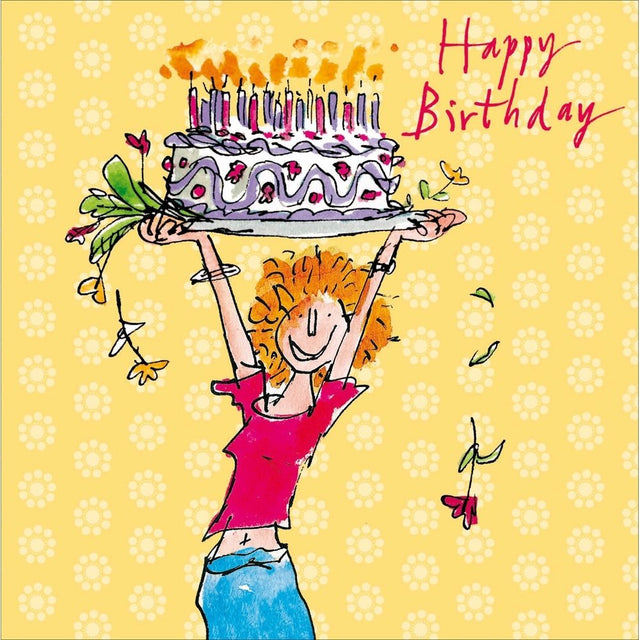 Woodmansterne Jump for Cake Birthday Card - Old Railway Line Garden Centre