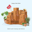 Woodmansterne Kettle in Boxes New Home Card - Old Railway Line Garden Centre