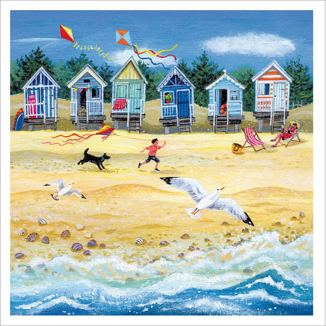 Woodmansterne Kite Flying Blank Card - Old Railway Line Garden Centre