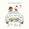 Woodmansterne Let the Adventure Begin Just Married Card - Old Railway Line Garden Centre