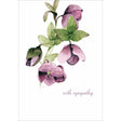 Woodmansterne Lilac Hellebore Sympathy Card - Old Railway Line Garden Centre