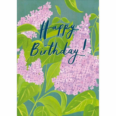 Woodmansterne Lilac Plant Birthday Card - Old Railway Line Garden Centre