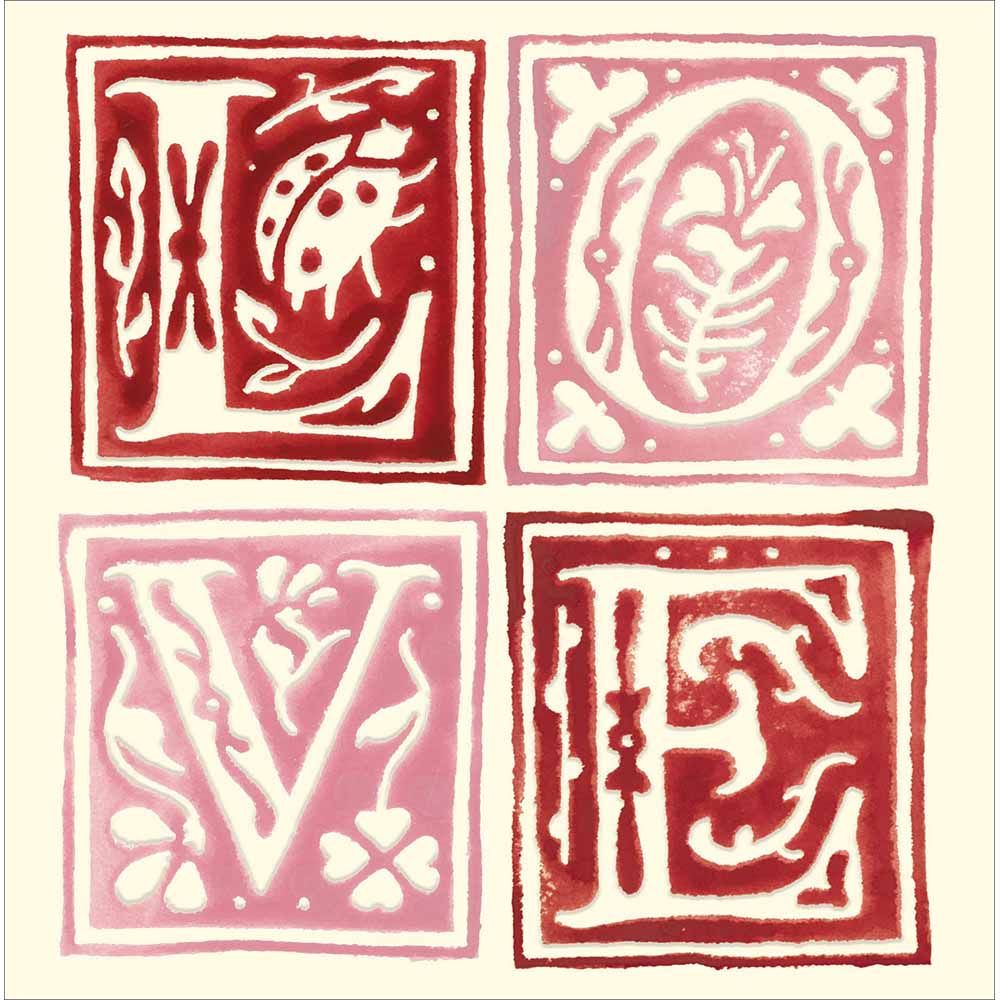 Woodmansterne Love in Four Boxes Valentine's Day Card