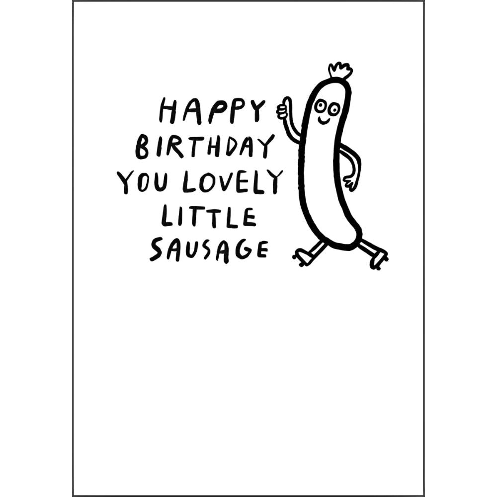 Woodmansterne Lovely Little Sausage Funny Blank Card - Old Railway Line Garden Centre