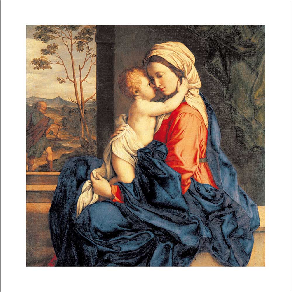 Woodmansterne Mary & Jesus Embracing Christmas Card