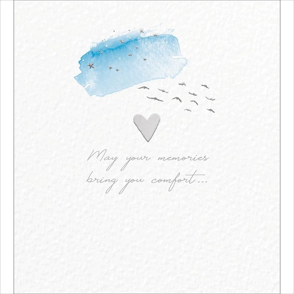 Woodmansterne Memories Bring Comfort Sympathy Card - Old Railway Line Garden Centre