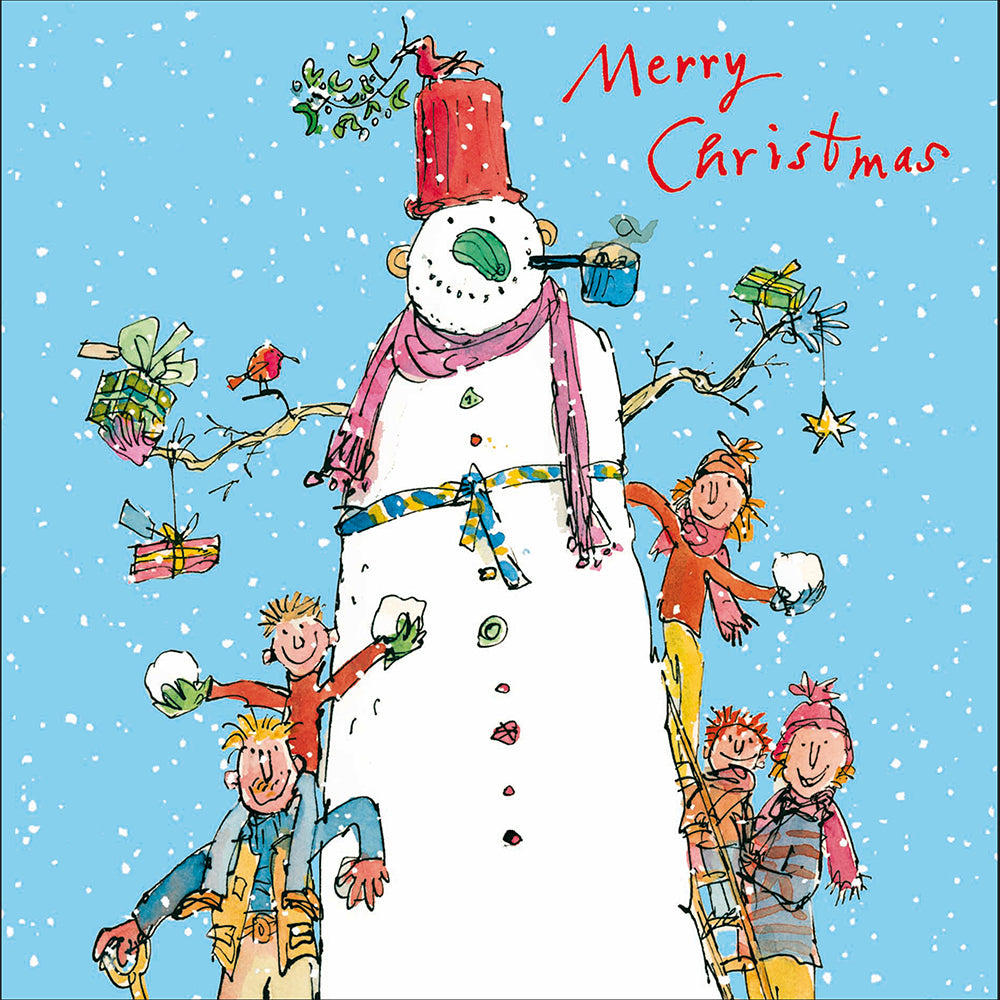 Woodmansterne Merry Christmas - Snowman Christmas Card