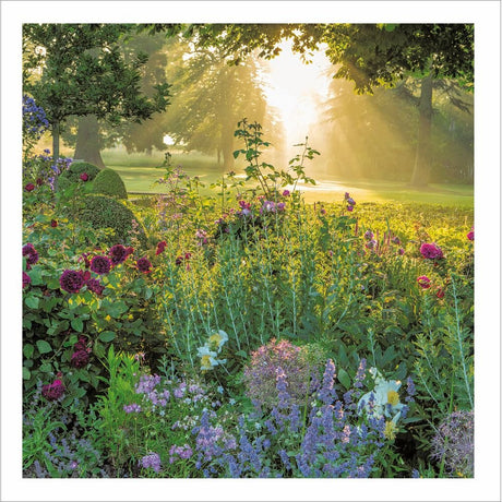 Woodmansterne Morton Hall Worcestershire Blank Card - Old Railway Line Garden Centre