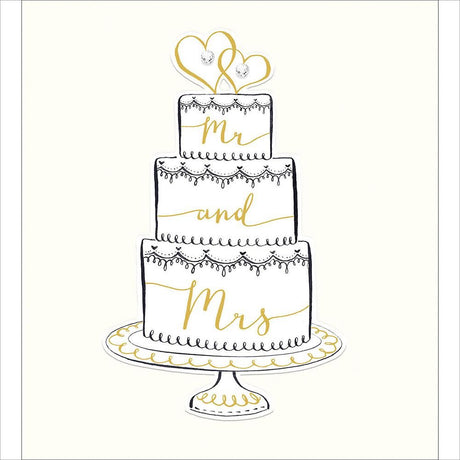 Woodmansterne Mr & Mrs Cut the Cake Wedding Card - Old Railway Line Garden Centre