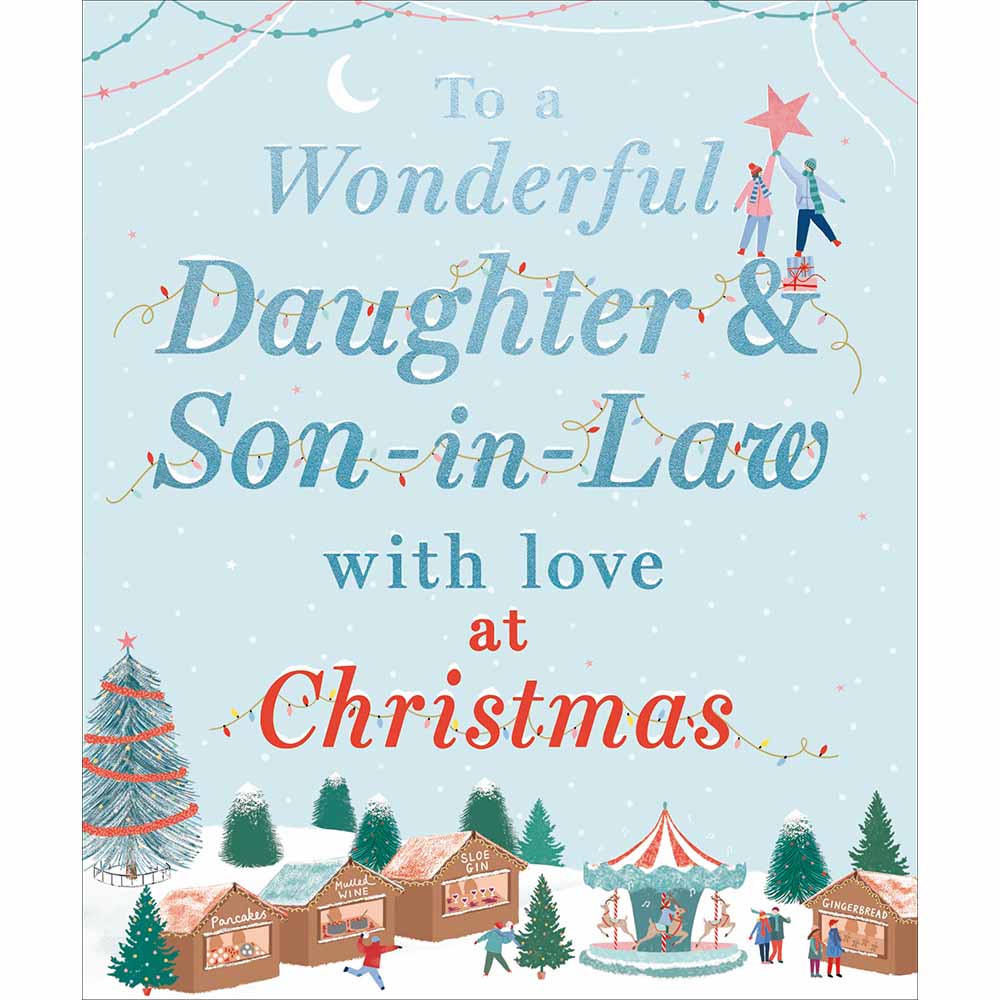 Woodmansterne Daughter & Son-in-Law - Christmas Fair  Christmas Card