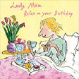 Woodmansterne Mum Breakfast in Bed Birthday Card - Old Railway Line Garden Centre