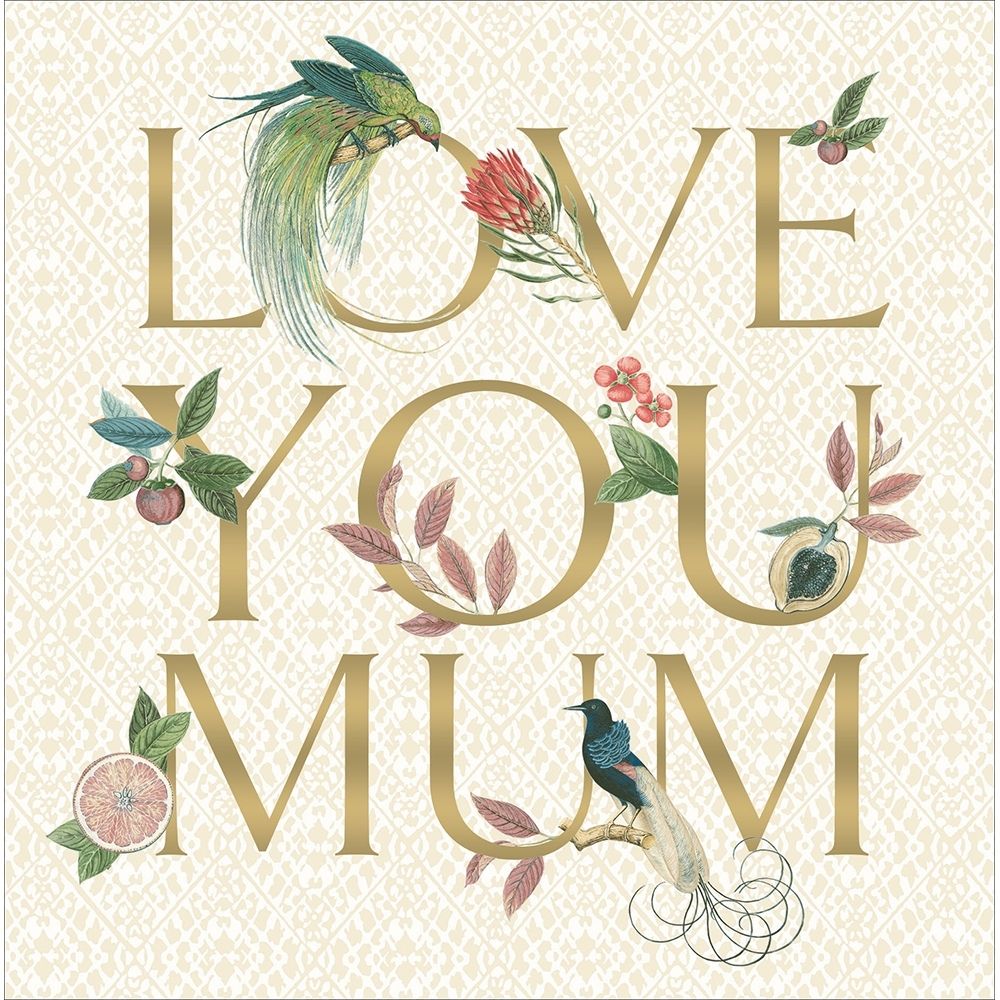 Woodmansterne Mum Love You Paradise Mother's Day Card - Old Railway Line Garden Centre