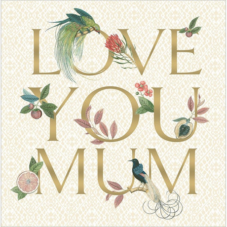 Woodmansterne Mum Love You Paradise Mother's Day Card - Old Railway Line Garden Centre