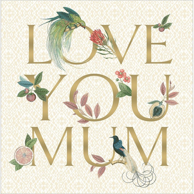 Woodmansterne Mum Love You Paradise Mother's Day Card - Old Railway Line Garden Centre
