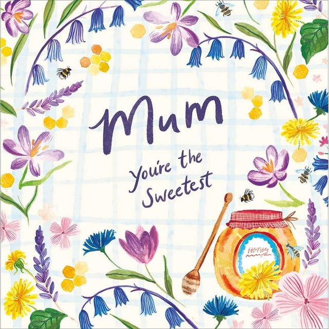 Woodmansterne Mum Wildflowers & Bees Mother's Day Card - Old Railway Line Garden Centre