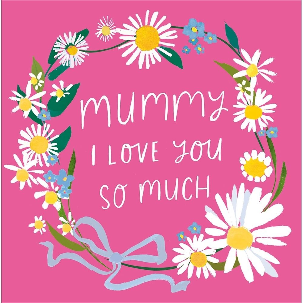 Woodmansterne Mummy Daisy Chain Mother's Day Card - Old Railway Line Garden Centre