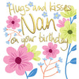 Woodmansterne Nan Hugs & Kisses Birthday Card - Old Railway Line Garden Centre