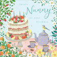 Woodmansterne Nanny Afternoon Tea Birthday Card - Old Railway Line Garden Centre