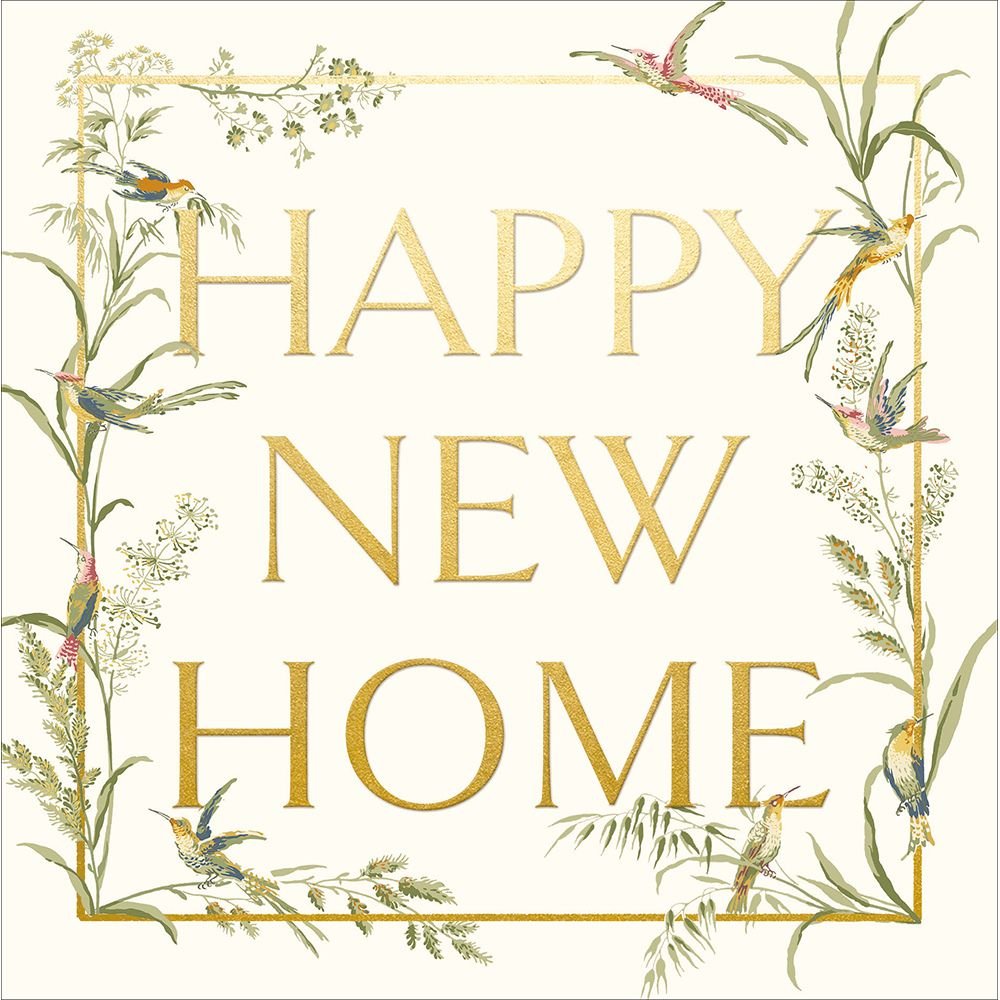 Woodmansterne New Home Bird Border Card - Old Railway Line Garden Centre