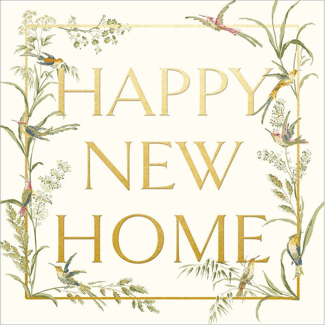 Woodmansterne New Home Bird Border Card - Old Railway Line Garden Centre
