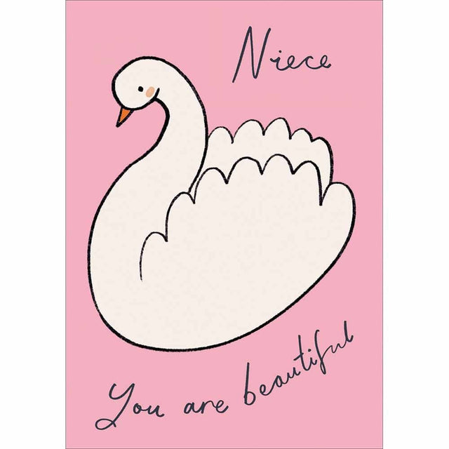 Woodmansterne Niece Beautiful Duck Birthday Card - Old Railway Line Garden Centre