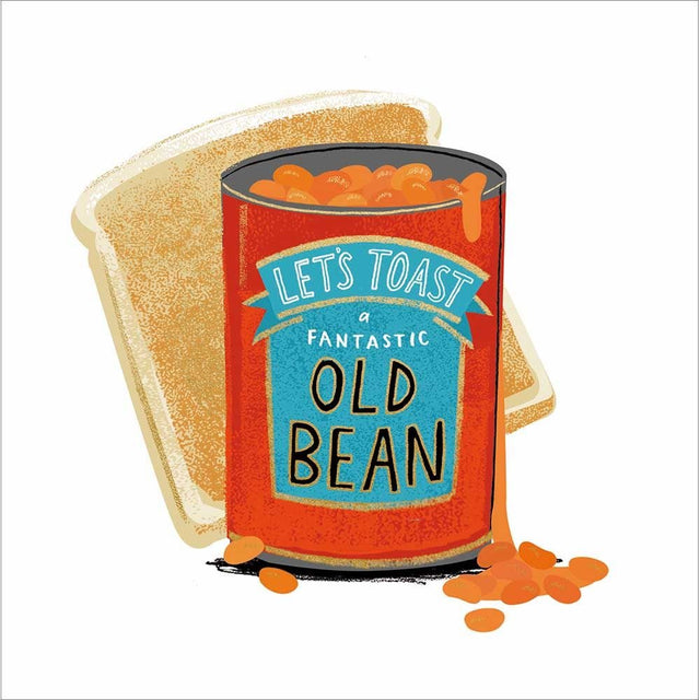 Woodmansterne Old Bean Birthday Card - Old Railway Line Garden Centre