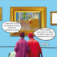 Woodmansterne Old Dears Bedroom at Arles Blank Funny Card - Old Railway Line Garden Centre
