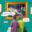 Woodmansterne Old Dears L'odalisque Brune Blank Funny Card - Old Railway Line Garden Centre