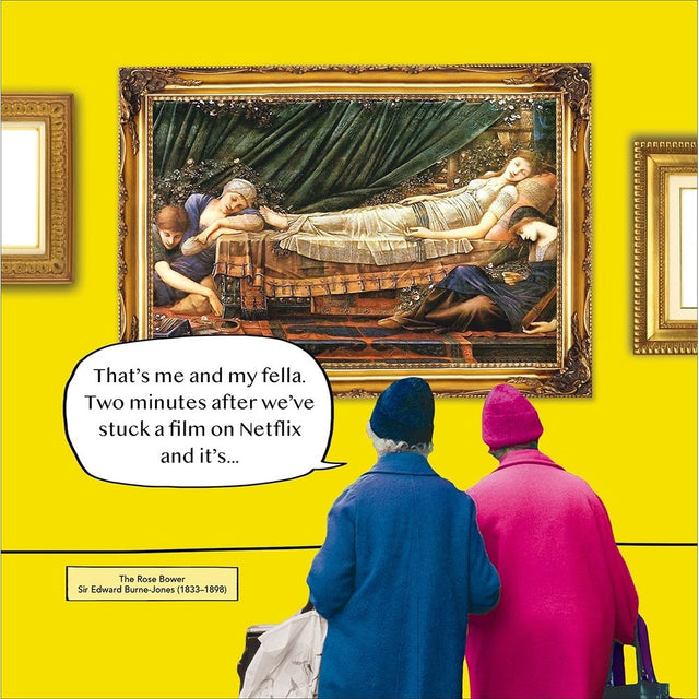 Woodmansterne Old Dears Netflix Funny Card - Old Railway Line Garden Centre