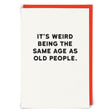 Woodmansterne Old People Blank Card - Old Railway Line Garden Centre