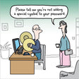 Woodmansterne Password Cymbal Funny Blank Card - Old Railway Line Garden Centre