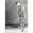 Woodmansterne Perfect Swing Funny Blank Card - Old Railway Line Garden Centre