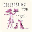 Woodmansterne Piece of Cake Birthday Card - Old Railway Line Garden Centre
