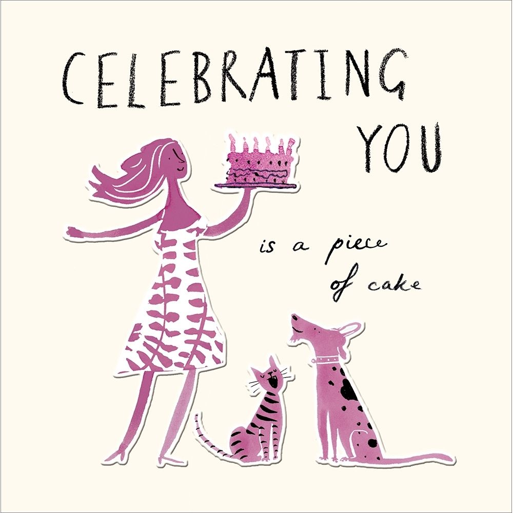 Woodmansterne Piece of Cake Birthday Card