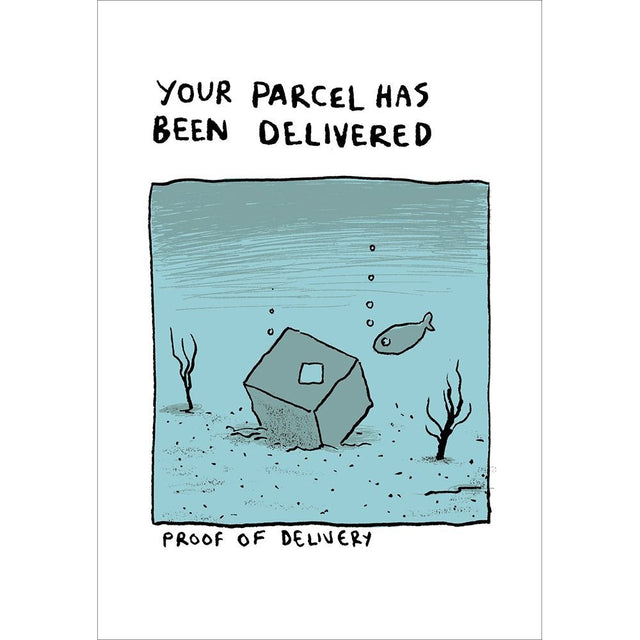 Woodmansterne Proof of Delivery Blank Funny Card - Old Railway Line Garden Centre