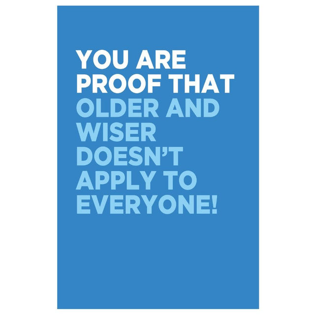 Woodmansterne Proof Wiser Funny Blank Card - Old Railway Line Garden Centre
