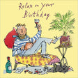 Woodmansterne Relax Time for Wine Birthday Card - Old Railway Line Garden Centre