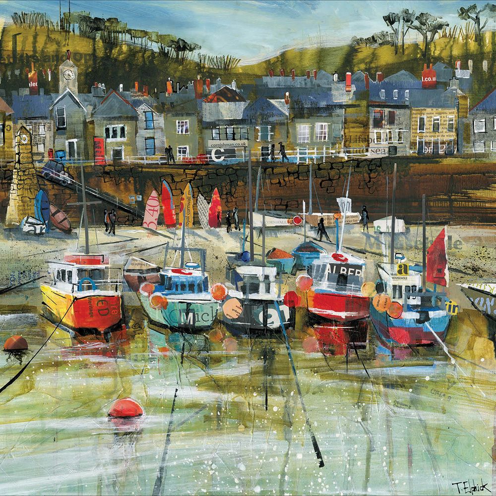 Woodmansterne Sea-Breeze Seaside Town Birthday Card - Old Railway Line Garden Centre