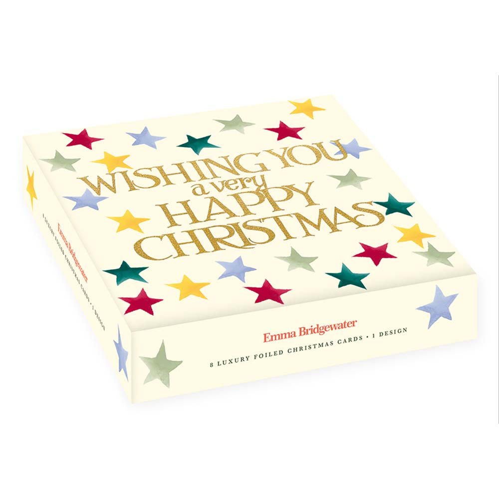 Woodmansterne Shining Bright Boxed Christmas Cards - (Pack of 8)