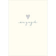 Woodmansterne Silver Heart Engagement Card - Old Railway Line Garden Centre