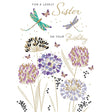 Woodmansterne Sister Allium & Dragonflies Birthday Card - Old Railway Line Garden Centre