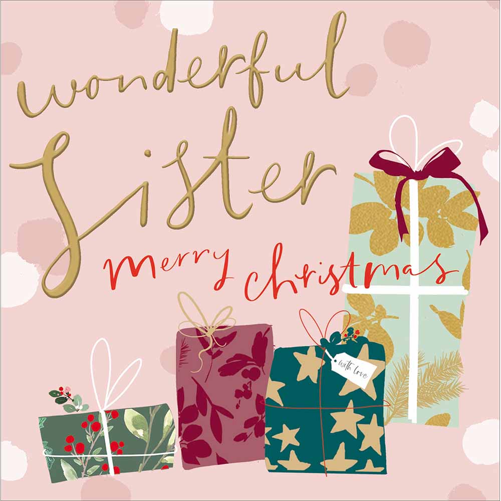 Woodmansterne Sister - Christmas Presents Card