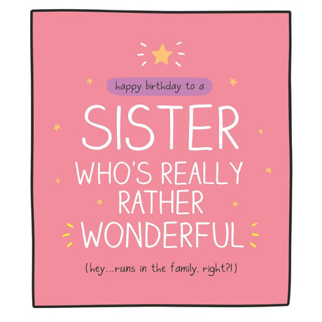 Woodmansterne Sister Rather Wonderful Birthday Card - Old Railway Line Garden Centre