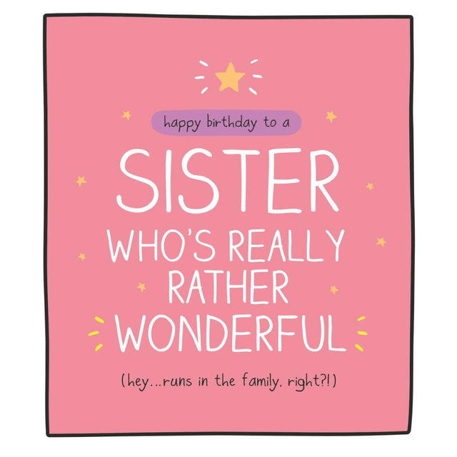 Woodmansterne Sister Rather Wonderful Birthday Card - Old Railway Line Garden Centre