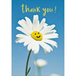 Woodmansterne Smiley Daisy Flower Thank You Card - Old Railway Line Garden Centre