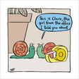Woodmansterne Snails Look Alike Funny Blank Card - Old Railway Line Garden Centre