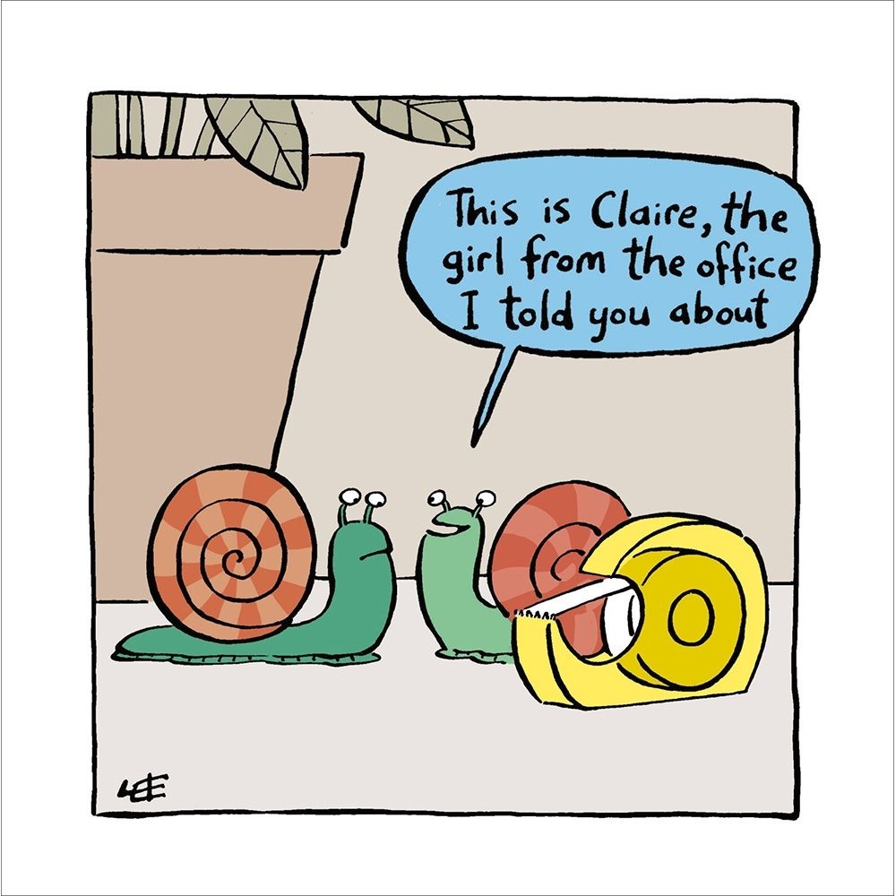 Woodmansterne Snails Look Alike Funny Blank Card