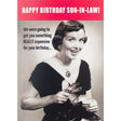 Woodmansterne Son-in-Law Expensive Birthday Card - Old Railway Line Garden Centre