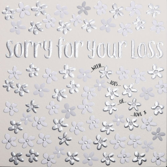 Woodmansterne Sorry for Your Loss Sympathy Card - Old Railway Line Garden Centre
